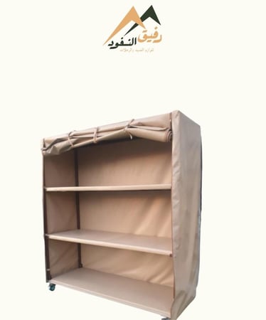 دولاب كبير كوري ثلاث رفوف بني