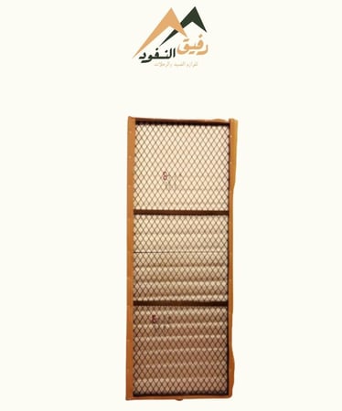 دولاب تخزين كبير كوري اربع رفوف بني