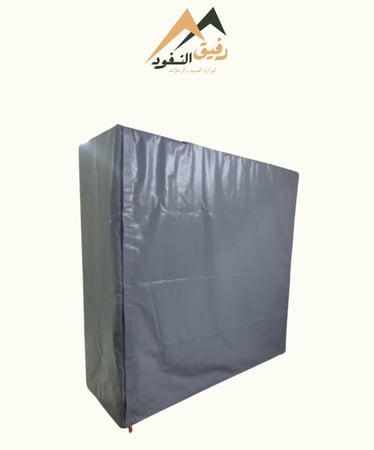 دولاب كبير اربع رفوف رصاصي