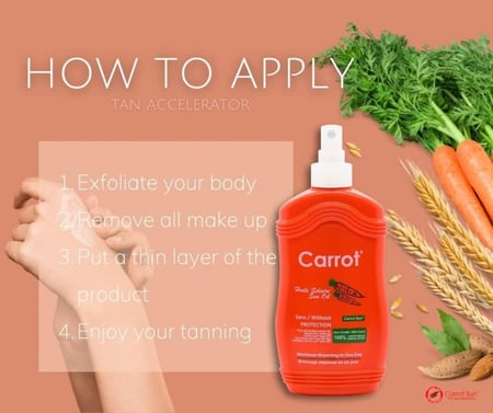 بخاخ زيت كاروت صن مستخلص من الجزر، 200 مل