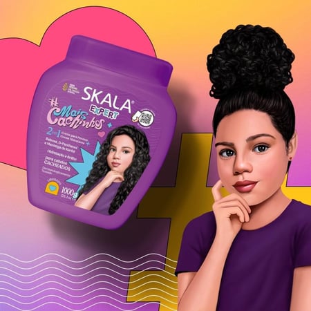 CREAM MAIS CACHINHOS كريم ماسك وبلسم للاطفال للعناية بالشعر من سكالا اكسبرت 1000 جرام