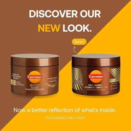 Carroten Gold Shimmer Intensive Tanning Gel | كاروتين جل التسمير المكثف ذهبي لامع