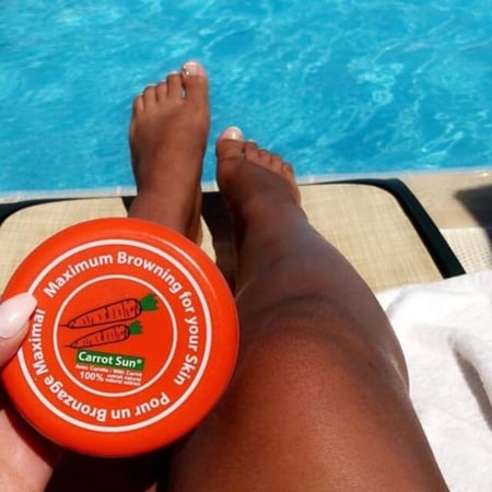 Carrot Carrot Sun Carrot Tan Accelerator كريم تسميSun كريم تسمير الجزر