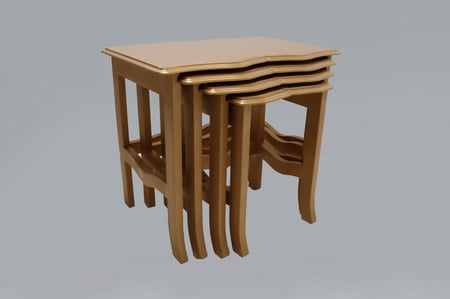 طاولات خدمة مدرجة مقاسات مختلفة