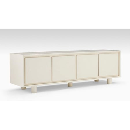 طاولة تلفاز Grand Media اوف وايت - 160 × 40 × 50 سم