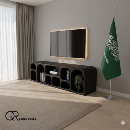 طاولة تلفاز عصرية من الخشب