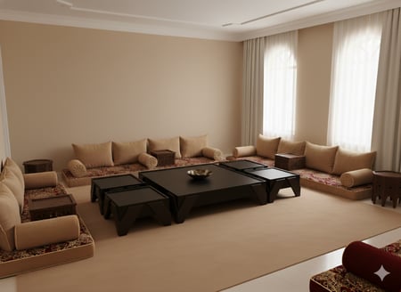 طقم طاولات ارضي عصري