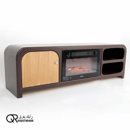 طاولة بلازما عصري مع دفاية