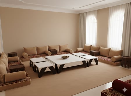 طقم طاولات ارضي عصري