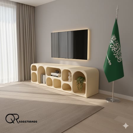 طاولة تلفاز عصرية من الخشب