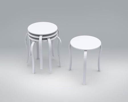 طاولة خدمة مكونة من اربع قطع ذات طابع توريني