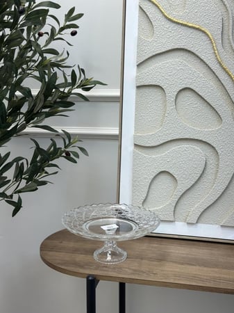 صحن تقديم زجاج