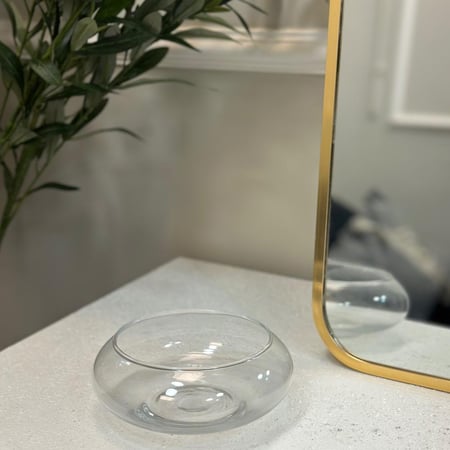 طقم قطعتين فازه زجاج