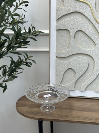 صحن تقديم زجاج