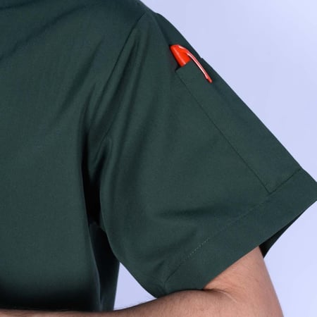 طقم سكراب طبي كنزي للجنسين لون أخضر زيتي