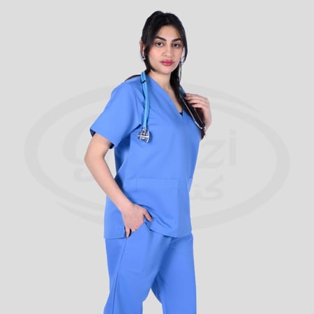طقم سكراب طبي للجنسين سماوي 101 Kenzi