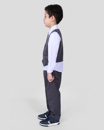 طقم زي روضة ولادي رصاصي 4 قطع