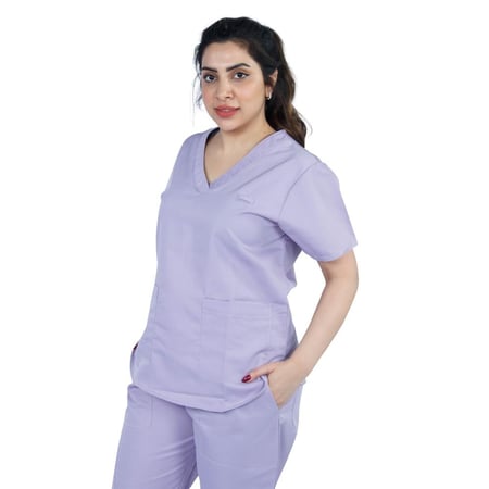 طقم سكراب طبي لون موف 105 Kenzi