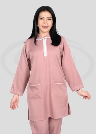 زي عاملات طقم شتوي بسحاب وجيوب أماميه