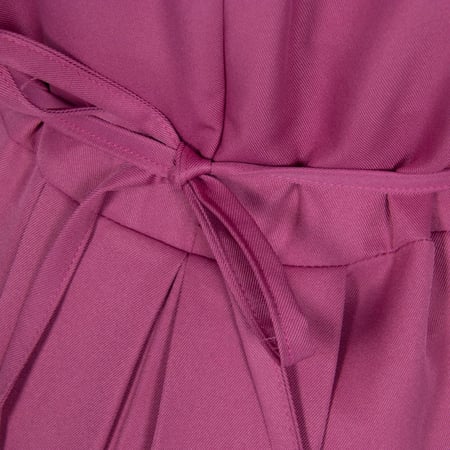 طقم مريول مدرسي إبتدائي وردي بربطة مع قميص ابيض