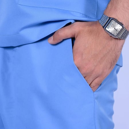 طقم سكراب طبي للجنسين سماوي 101 Kenzi