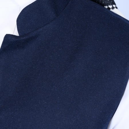 سديري رجالي دبل فيس أبيض كحلي M