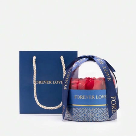 هدية طقم فضة و ورد