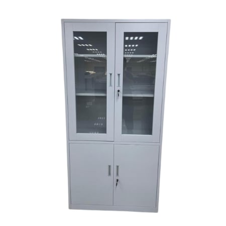 دولاب مكتبي حديد درفتين خمسة رفوف