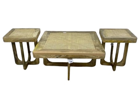 طقم طاولات خشب