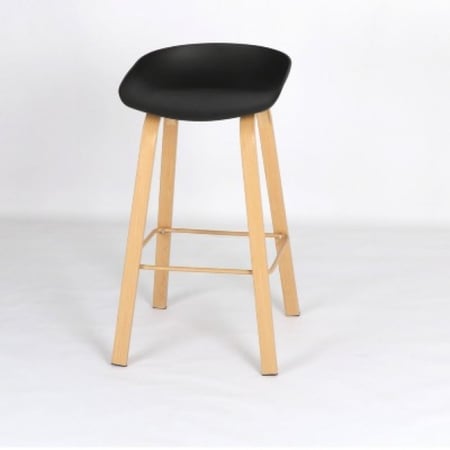 كرسي بار خشب منجد