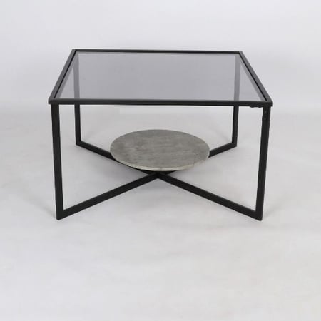 طاولة قهوة قزاز 75 75 سم