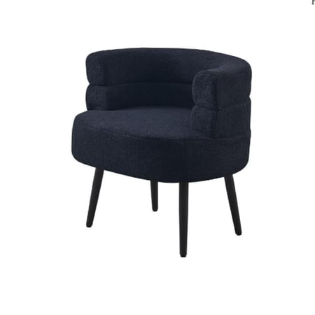 كرسي قماش بوكليه أبيض