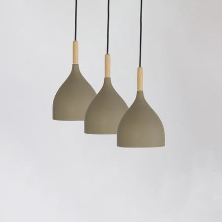 مصباح معلق ثلاثي حديد