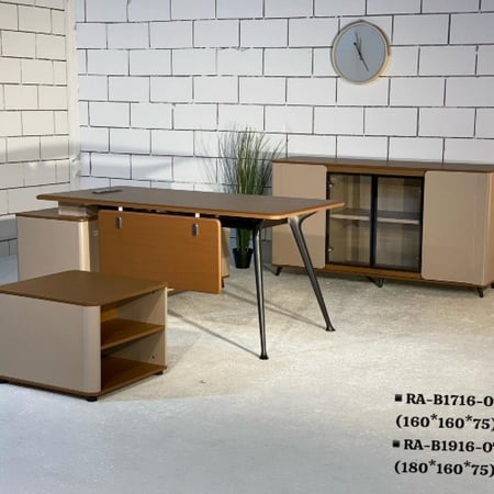 وحدة مدير مودرن بتصميم متكامل، يتكون من عدة قطع رئيسية