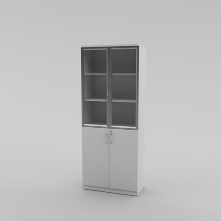 خزانة كتب وملفات مكتبية بابين