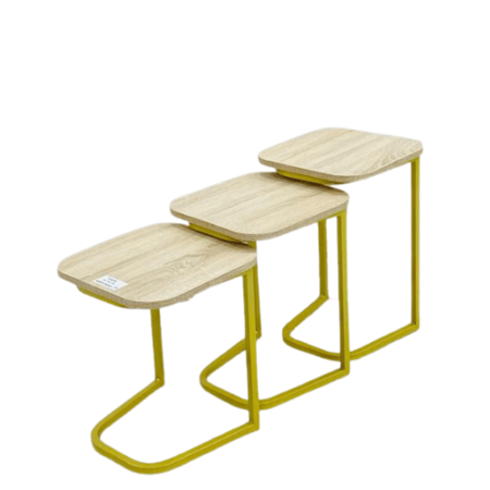 طقم طاولات تركي مدرج ثلاثي