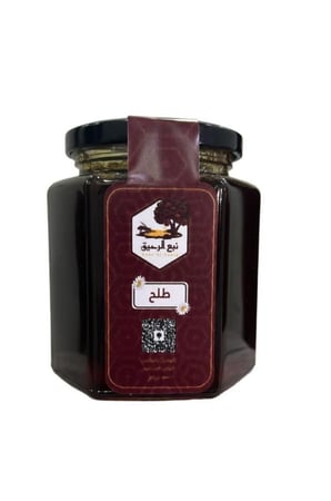 عسل طلح اصلي طبيعي نصف كيلو نكهة طبيعية- منتجات العسل من نبع الرحيق