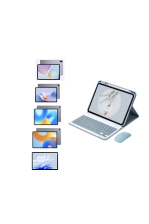 كفر وكيبورد وماوس لتابلت هواوي ميت باد 11.5 اس لون ازرق - Keyboard cover with pencil holder for matepad 11.5 S