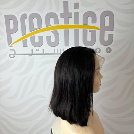 باروكه شعر طبيعي 10 انش جذور اماميه فروه دانتيل لون اسود طبيعي