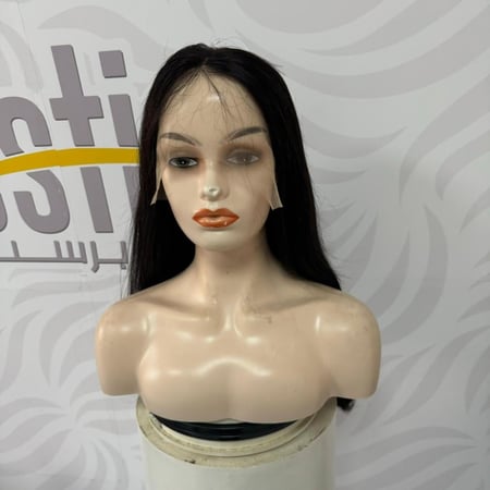 باروكه شعر طبيعي 20 انش جذور اماميه فروه دانتيل لون اسود طبيعي