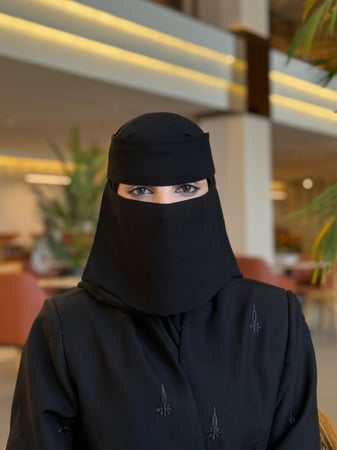 نقاب كوري قصير مغاط واحد عادي