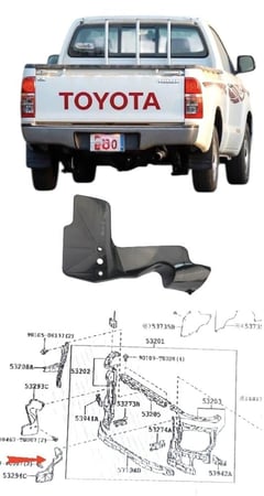 بطانة جنب الديتر يسار هايلكس 2006 / 2015 وكالة