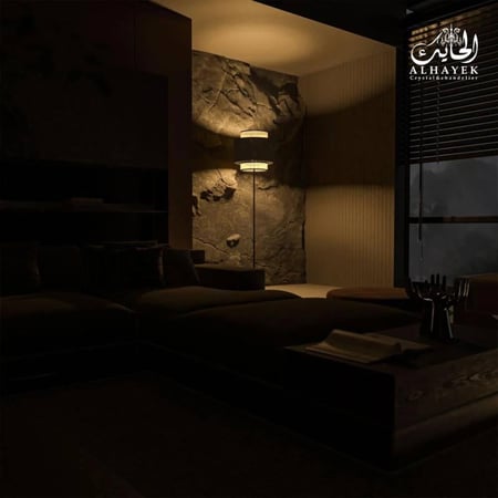 ابجورة أرضية طويلة معدن وخشب