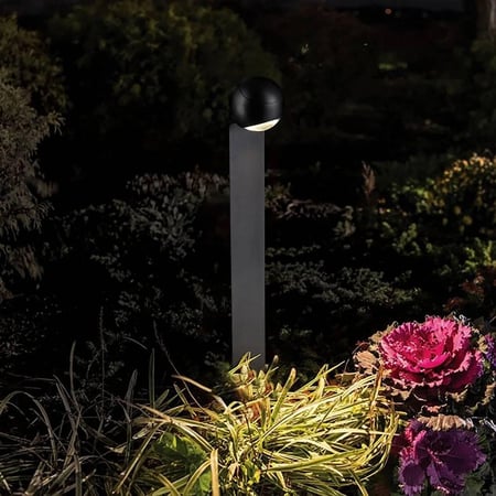 إضاءة دائرية ليد للحديقة شكل عمود قصير