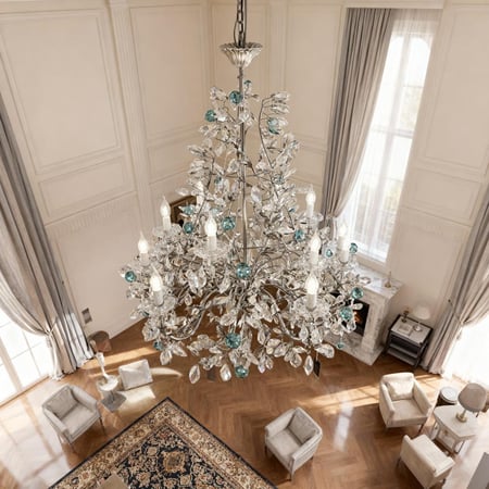 نجفة مشجر كريستال عصفور كلاسيك