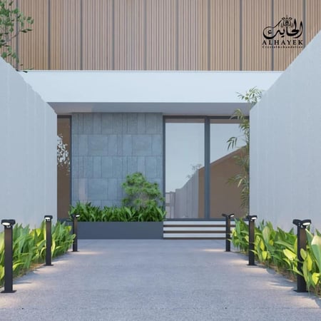 عمود انارة حدائق مع لمبتين مدمجة متحركة