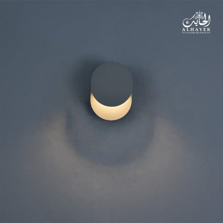 انارة حائط خارجي رمادي اتجاه واحد