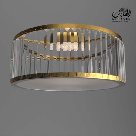 ثريا دائرية لطش كريستال قطر 40 سم