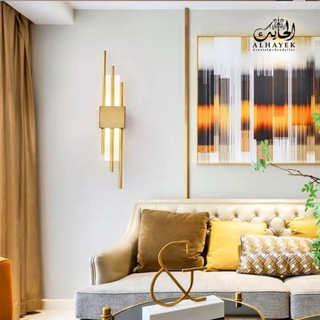 جداري مودرن بطارية  - ذهبي