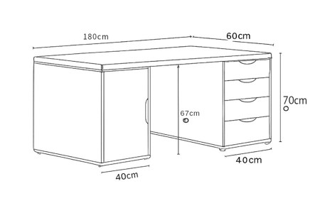 طاولة اليكسا 1سحاب وهمي (اسود)